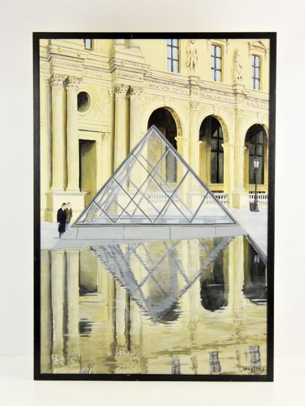 Schilderij Louvre door Jaguttis Emden Martin